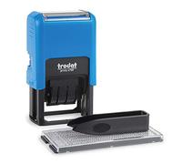 Trodat 4750 Tampon Printy Date Typomatic auto-encreur Bleu et Rouge