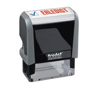Trodat 4912 Office Printy Tampon encreur avec formule commerciale en allemand "Erledigt" Gris