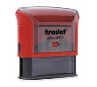 Trodat Tampon encreur Printy 53440 4915 4.0 7 lignes Rouge