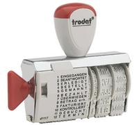 Trodat 54340 Tampon multiformules noir 56 x 4 mm (l x H)