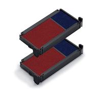 Cassette d'encrage 6/4912/2, pack de 2, bleu/rouge