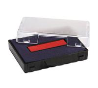 Trodat 6/50/2 bicolore bleu/rouge - lot de 1 cassette d'encrage pour tampons Trodat 5430, 5435, 5431
