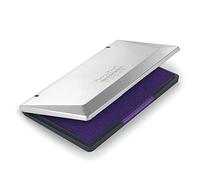 Trodat 9053 Tampon encreur à main en métal pour boissons Bleu 160 x 90 mm Violet