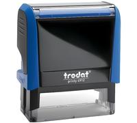 Trodat Tampon X-Print Saisi Le 44 x 15 mm Encrage automatique rechargeable Bleu