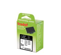 Trodat Cassette d'encre de rechange pour tampon Professional 6/50 - Lot de 3 - Noir