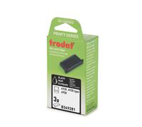 Trodat Cassette d'encre de rechange pour tampons Printy 4928 - Pack de 3 cassettes noires