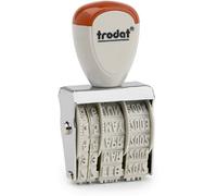 Trodat CLASSIC 1020 Tampon dateur 35 x 5 mm (l x H) argent