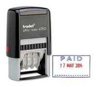 trodat Dateur Printy-Dater 64249 PAYÉ Impression bl/rt