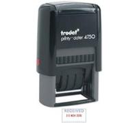 Trodat Printy-Dater Tampon dateur 41 x 24 mm (l x H) gris, noir