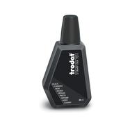 Trodat Flacon d'encre 7011 pour réencrer les tampons - 28 ml - Noir