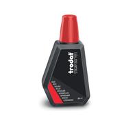 Trodat Flacon d'encre 7011 pour réencrer les tampons - 28 ml - Rouge