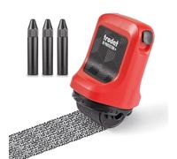 Trodat Rouleau encreur ID Protector+ – Tampon anti-vol d'identité 3 en 1 rouge +3 recharges