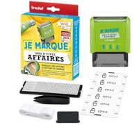 Trodat Je marque mes p'tites affaires - Kit tampon à personnaliser soi-même | Kit tampon pour marquer toutes les affaires des enfants
