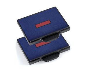TRODAT Lot de 2 Cassettes encreur de rechange pour tampon 6/58/2 Bicolore Bleu - Rouge