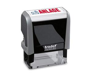 Trodat Office Printy 4912 Tampon encreur auto-encreur Bleu/rouge 47 x 18 mm