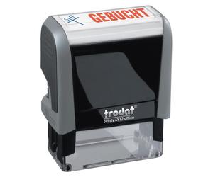 trodat Officestempel Printy 4.0 grau "GEBUCHT" 4912