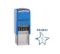 Trodat – Tampon de motivation edy FIX – Étoile Prima, auto-encreur, boîtier bleu, 20 x 20 mm