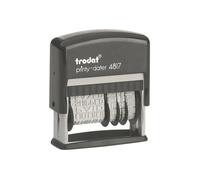 Trodat Printy 4817 Tampon auto-encreur noir texte fixe, date 3.8 mm largeur de 50 mm