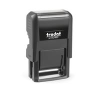 Trodat Printy 4822 4.0 Tampon auto-encreur polynome multi-mots avec 12 textes commerciaux et administratifs en italien, couleur noire, cartouche noire, encre indélébile