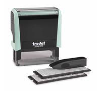 Trodat Printy 4913 Tampon auto-encreur Vert pastel 5 lignes Noir 58 x 22 mm