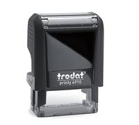 Trodat Printy Line 4910 (Noir, Small 26x9mm) Tampon encreur professionnel personnalisé, auto-encreur, tampon d'entreprise, tampon d'adresse