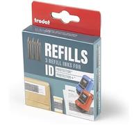 Trodat Recharges d'encres pour ID Protector+ & ID Protector - Protection contre le vol d'identité - Encre de recharge pour tampon à rouleau - Lot de 3 recharges d'encre