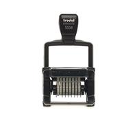 Trodat - Tampon Auto-Encreur Numéroteur - Metal Line 5558 - 8 Bandes - Chiffres - 41x5 mm - Encrage Noir - Rechargeable - Professionnel - Bureau…