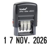 Trodat Tampon dateur Printy 4820 - 4 mm - Noir