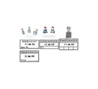 Trodat - tampon dateur trodat 1004, taille dempreinte: 3 x 12 mm, - pour le marché: d a l ch f -mois en chiffres, haute