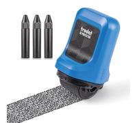 Trodat Tampon de protection (bleu) contre le vol d'identité (comprend 3 recharges)