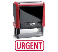 Trodat Tampon encreur automatique Printy 4992 Xprint URGENT texte et pictogramme rouge