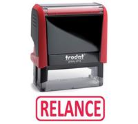 Trodat Tampon X-Print 4912 Formule Commerciale Texte "Relance" Rouge