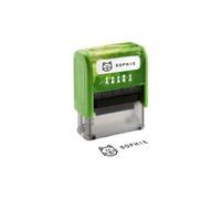 trodat textstempelautomat "deine dinge stempel", grün noir