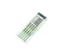 TROIKA 99Z121 Lot de 5 mines de rechange pour stylo à bille G2 - RW005 - Épaisseur de trait M - 1 mm - Métal - 99Z117 - similaires : PARKER 50168900 entre autres - Origine Mine originale