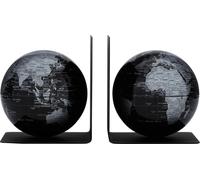 TROIKA BOOKGLOBE, Globe politique, Classique, Souvenir, Bureau, Table, Métal, Plastique, Métal, Noir