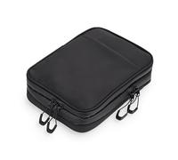 TROIKA Pochette pour câbles avec Compartiments à Fermeture à glissière Black Connected - 2 Compartiments intérieurs avec Poches en Filet et Sangles élastiques pour Les Accessoires (Every Day Carry)