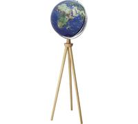 TROIKA SPUTNIK, Globe politique, classique, plancher, métal, chêne, plastique, anglais, garçon/fille