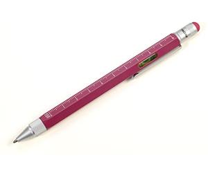 Troika Stylo à bille multifonction ConSTRUCTION en laiton, mine noire, règle centimètre/pouce, échelle 1:20/1:50, tournevis plat/cruciforme, taille 150 x 11 x 13 mm, PIP20/OF