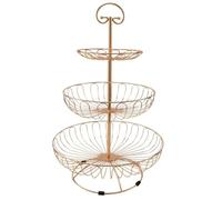 Trois Couches De Stockage Cuisine Maison Bol Détachable En Métal Gâteau Support Décoratif Dessert Support Rond Fruits Panier
