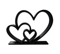 Trois sculptures en forme de cœur imprimées en 3D - Statue de table - Décoration de table - Décoration de Saint-Valentin - Cadeau d'anniversaire de couple - Sculptures pour la maison