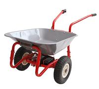 Trolem - Brouette Électrique - Brouette de Jardin à Moteur Électrique - Avec Batterie Rechargeable - Autonomie 4 à 6 h - Jusqu’à 100 kg - 2 Roues - Chariot Terrain Pente