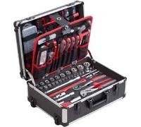 Trolley à outils MEISTER, 230 pièces, Poignée télescopique, Transport confortable