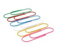 Trombone géant - Multicolore - 30 Pack - 10 cm - Vinyle enduit - Idéal pour gros documents