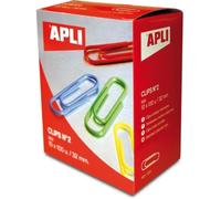 Trombones - APLI - 32 mm - Boîte de 100 - Couleurs assorties