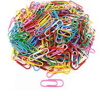 Trombones colorés, pinces à papier Copiel 500 pièces 33mm pour papeterie de bureau trombones plastifiés agrafes de bureau