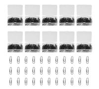 Trombones Noirs en Fer 500 Pièces pour Documents et Livres | Organisation Fiable des Dossiers, Protection Lisse des Pages, Style Professionnel, Lot Noir pour Travail et Lecture