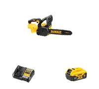 Tronçonneuse 18V 30 cm DCM565N-XJ + 1 batterie 18V 5 Ah + chargeur DCB1104-QW DEWALT