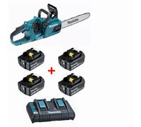 Tronçonneuse 36 V => 2 x 18 V 35 cm - DUC355Z - MAKITA - avec Chargeur rapide 14.4V à 18V - DC18RD - 196933-6 + Batterie BL1840 Set 18V 4.0 Ah - 197265-4