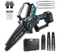 Tronçonneuse 8 Pouces pour batterie Makita 18 V, graissage automatique, scie d'élagage électrique sans balais, Mini tronçonneuse pour la coupe du bois, sécateur, coupe-branches