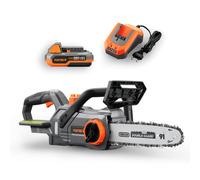 Tronçonneuse à batterie 20V FUXTEC FX-E1KS20 - Set avec batterie 2Ah et chargeur 2,4A